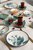Keramika Keraart Çiçek Bahçesi Kahvaltı Takımı 21 Parça 4 Kişilik - 18939-40-42-43 - 7