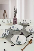 Keramika Keraart Çiçek Bahçesi Yemek Tabağı 18 cm 6 Adet - 1