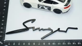 DK Tuning Porsche 911 Singer Bagaj Siyah ABS Yazı Logo Amblem - 3
