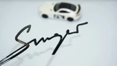 DK Tuning Porsche 911 Singer Bagaj Siyah ABS Yazı Logo Amblem - 1