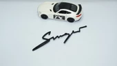 DK Tuning Porsche 911 Singer Bagaj Siyah ABS Yazı Logo Amblem - 2