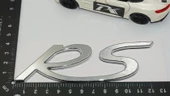 DK Tuning Porsche RS Bagaj Gümüş Krom ABS Yazı Logo Amblem - 2