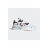 Adidas Nite Jogger Erkek Spor Ayakkabısı Beyaz Turuncu - 7