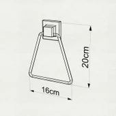 TEKNOTEL DELME VİDA MATKAP YOK! easyFIX YAPISKANLI ÜÇGEN HAVLULUK MAT SİYAH EF233 - 3
