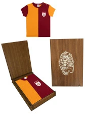 Galatasaray Bebek Metin Oktay Forma Tshırt Hediye Ahşap Kutulu - 4