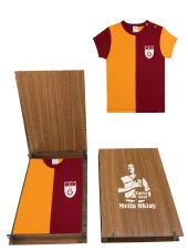 Galatasaray Bebek Metin Oktay Forma Tshırt Hediye Ahşap Kutulu - 5