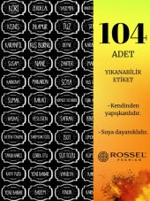 Rossel Premium Lüks Füme 15li Erzak Saklama Kabı Etiket Hediyeli - 4