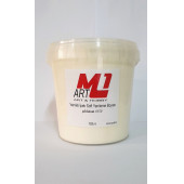 M1 ART Su Bazlı Vernikli İpek Soft Yenileme Boyası ANTİK BEYAZ 1000.ml-Mobilya,cam,mermer,beyaz eşya,fayans,seramik,parke - 1