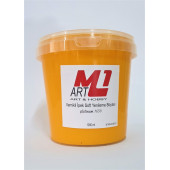 M1 ART Su Bazlı Vernikli İpek Soft Yenileme Boyası TURUNCU 1000.ml-Mobilya,cam,mermer,beyaz eşya,fayans,seramik,parke - 1