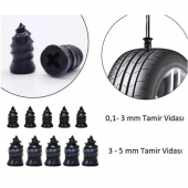 Motosiklet Araba Oto Lastik Tamir Kiti 10 Parça Kauçuk Vida Seti Kolay Vida Lastik Yaması - 4