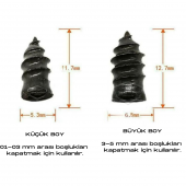 Motosiklet Araba Oto Lastik Tamir Kiti 10 Parça Kauçuk Vida Seti Kolay Vida Lastik Yaması - 6