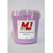 M1 ART Su Bazlı Vernikli İpek Soft Yenileme Boyası LİLA 1000.ml-Mobilya,cam,mermer,beyaz eşya,fayans,seramik,parke - 1