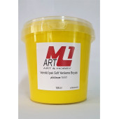 M1 ART Su Bazlı Vernikli İpek Soft Yenileme Boyası SARI 1000.ml-Mobilya,cam,mermer,beyaz eşya,fayans,seramik,parke - 1