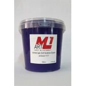 M1 ART Su Bazlı Vernikli İpek Soft Yenileme Boyası MOR 1000.ml-Mobilya,cam,mermer,beyaz eşya,fayans,seramik,parke - 1