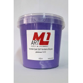 M1 ART Su Bazlı Vernikli İpek Soft Yenileme Boyası MOR MENEKŞE 1000.ml-Mobilya,cam,mermer,beyaz eşya,fayans,seramik,parke - 1