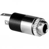 3.5 mm Stereo Dişi Panel Tipi Metal Jack thumbnail 1