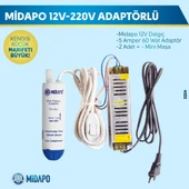 MİDAPO mini dalgıç pompa 220 volt adaptörlü hortumlu set - 3