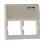 FACE PLATE 45 X 45 2 PORT MOSAIC - 1