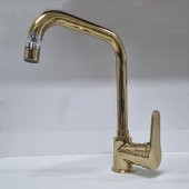 Venita Gold Lüks Gövdeli 360° Oynar Başlıklı Mutfak Evye Bataryası - 1