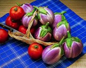 10+Italyan Rosa Bianca Alacalı Patlıcan Tohumu thumbnail 1