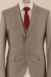 Yelekli Takım Elbise Slim Fit - 5