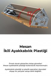 Mesan Yeni Nesil Ayakkabılık 2Li Beyaz (008302) - 7