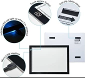 Valkyrie Led Işıklı A4 Boy Çizim Kopyalama Eskiz Çizim Ultra İnce Animasyon Portre Çizim Tableti - 5