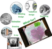 Valkyrie MDDG Led Işıklı A4 Boy Çizim Kopyalama Eskiz Çizim Ultra İnce Animasyon Çizim Tableti - 8