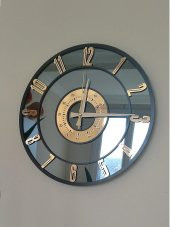 harika crown GERÇEK AYNALI DEKORATİF DUVAR SAATİ (40 CM) - 1