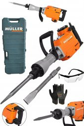 MÜLLER Germany The Best 5200 Bakır Sargılı 17 Kg 70 Joule  Pnömatik Kırıcı Hilti Seti Çantalı Uç Hediyeli - 1