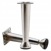 Mobilya Sehpa Puf Zigon Metal Ayağı Ayarlanabilir Krom Ayak 12 cm - 1