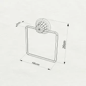 TEKNOTEL DELME VİDA MATKAP YOK! VAKUMLU KARE HAVLULUK MAT SİYAH DM234 - 3