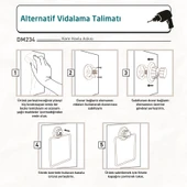 TEKNOTEL DELME VİDA MATKAP YOK! VAKUMLU KARE HAVLULUK MAT SİYAH DM234 - 5