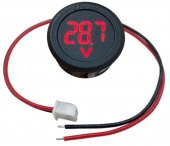 Voltmetre DC 4-100V Led Dijital Ekran Dairesel - Kırmızı - 1
