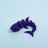 3D Hareketli Köpek Balığı Figürlü Oyuncak - Mor thumbnail 1