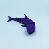 3D Hareketli Köpek Balığı Figürlü Oyuncak - Mor thumbnail 3
