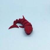 3D Hareketli Köpek Balığı Figürlü Oyuncak - Kırmızı - 5