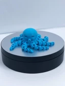 3 Boyutlu Hareketli Ahtapot Oyuncak & Masa Dekoru -Mavi thumbnail 1