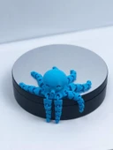 3 Boyutlu Hareketli Ahtapot Oyuncak & Masa Dekoru -Mavi thumbnail 5