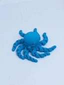 3 Boyutlu Hareketli Ahtapot Oyuncak & Masa Dekoru -Mavi thumbnail 6