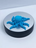 3 Boyutlu Hareketli Ahtapot Oyuncak & Masa Dekoru -Mavi thumbnail 2