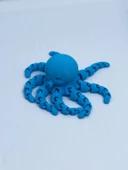 3 Boyutlu Hareketli Ahtapot Oyuncak & Masa Dekoru -Mavi thumbnail 8