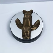 3D Hareketli Deniz Aygırı / Mors Figürlü Oyuncak - Altın Kahve - 5