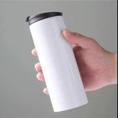 Elde Kolay Tutma Içimi Rahat Paslanmaz Sızdırmaz  Çift Katmanlı Metal Termos 500 Ml FLYON-571 BEYAZ - 2