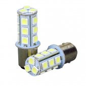 Çakar Ledli Stop Ampulü Fren Lambası 18 Led Kırmızı Tek Duy - 3