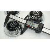 Volkswagen Golf Konik Jant Göbek Kapağı Seti 65mm - 6