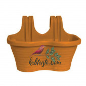 Askılı Balkon Saksısı 6,5 L Kahverengi - 1