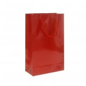 5 Adet 10x17cm Karton Çanta Kırmızı - 1