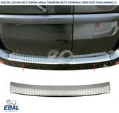 Dacia Logan Mcv Krom Arka Tampon Üstü Koruma 2005-2013 P. Çelik thumbnail 1