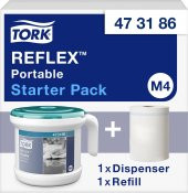 Tork Reflex Taşınabilir İçten Çekmeli Dispenser Sistemi + 1 Adet İçten Çekmeli Rulo Havlu (473186) - 1